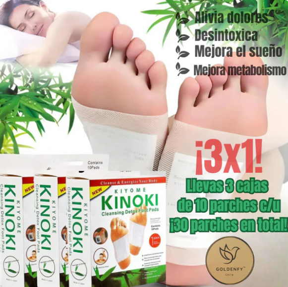 Parches Kinokis - Alivia Dolores y Desintoxica (30 unidades)